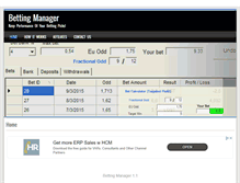 Tablet Screenshot of mybettingmanager.com